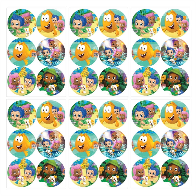 Bubble Guppies Stickers Party Favors Labels Birthday Thank You Themed ...