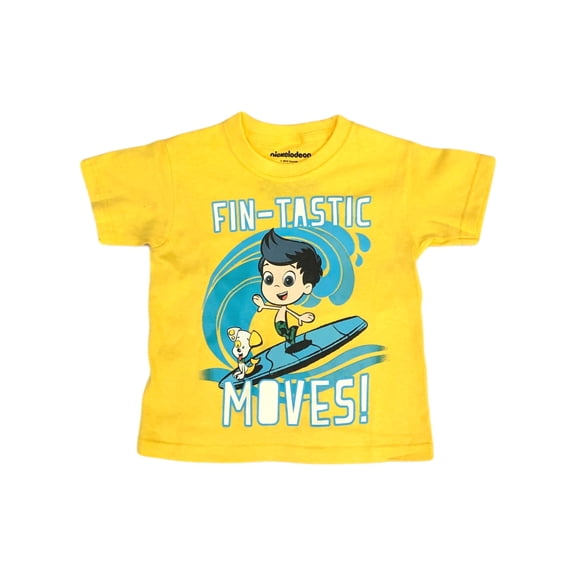 Bubble Guppies Toddler Boys Yellow Fin-Tastic Tee Shirt T-Shirt 3T