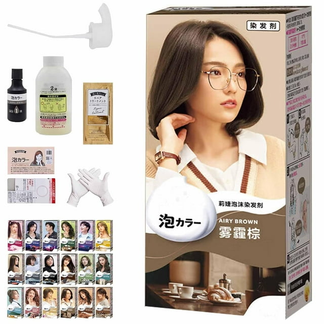 Bubble Hair Color Japanese, Tinte Japones, Foam Hair Dye, Kao Bubble