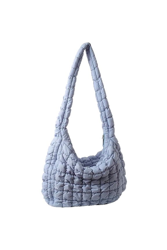 Bubble Hobo Bags for Women Quilted Tote Bag for Women Puffer Bag Quilted Bag Lightweight Puffy Tote Bag Quilted Padding Shoulder Bag,Light blue