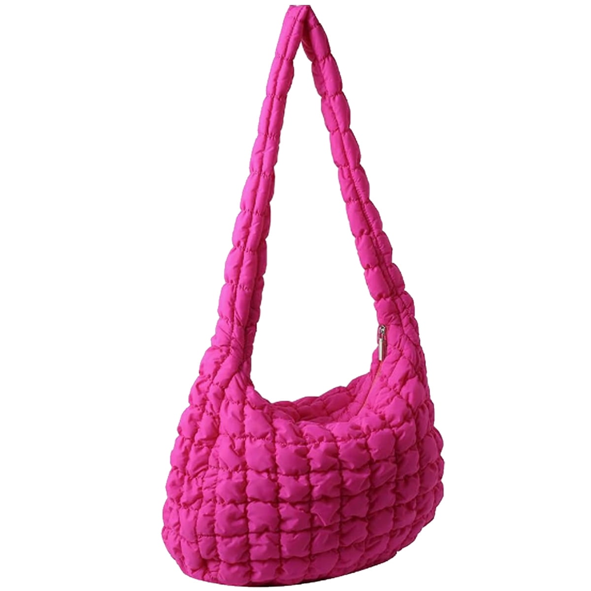 ★EMIS★ PADDED HOBO BAGPINK m1037_1334486 Bubble Hobo Bags for Women Quilted Tote Bag for Women Puffer