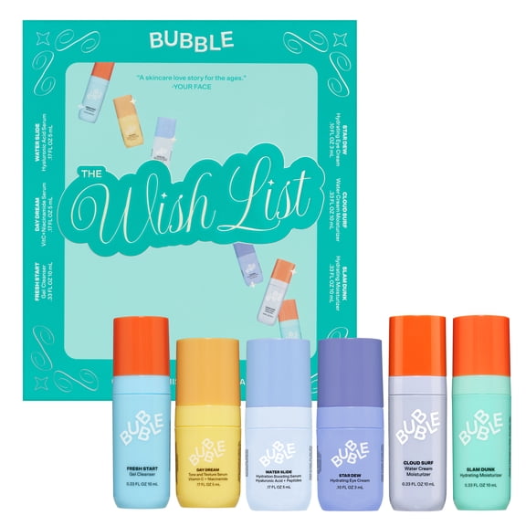 Bubble Skincare The Wish List Mini Essentials Set - Mini Moisturizers & Cleansers