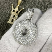 HIPHOPBLING Bubble Initial Letters - .925 Sterling Silver - Rhodium (O)