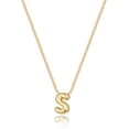 thumbnail image 1 of Bubble Initial Necklaces Dainty Gold Letter Necklace 14K Gold Plated Cute Name Choker Necklaces For Women Trendy Gold Personalized Jewelry Gift For Women[o6022], 1 of 2