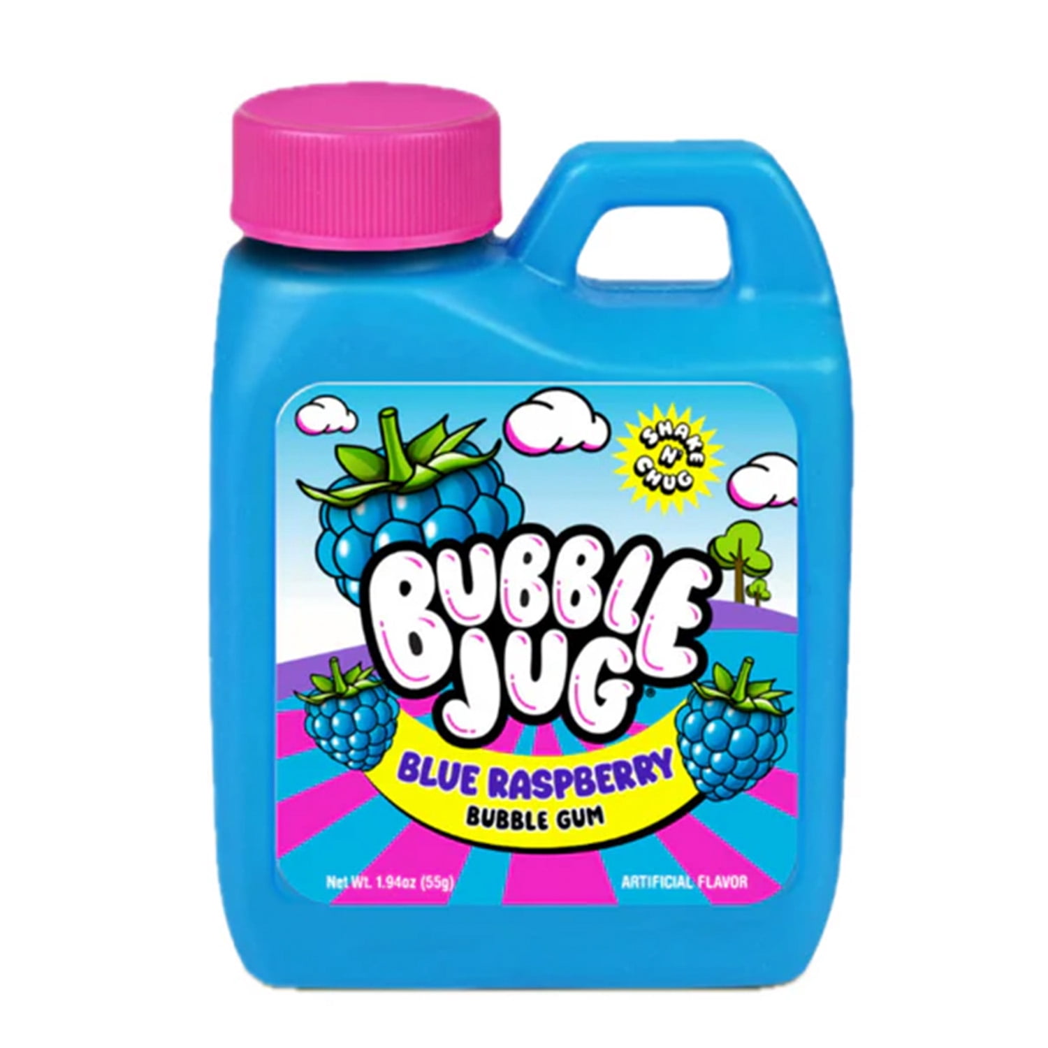 Bubble Jug Blue Raspberry Bubble Gum 1.94oz Jug - Walmart.com