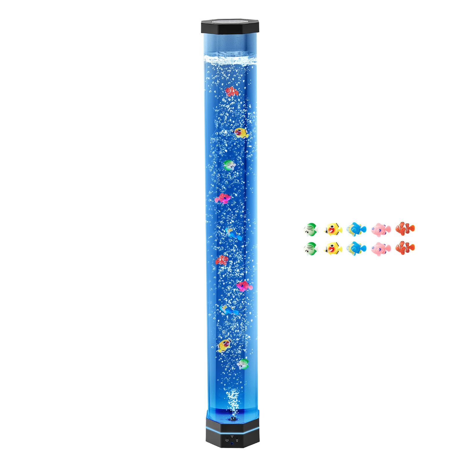 Bubble Lamp Floor-Standing 39 Inch 16 Color Remote Control Anti-Tip 40-45dB for Autism ADHD Anxiety Relief