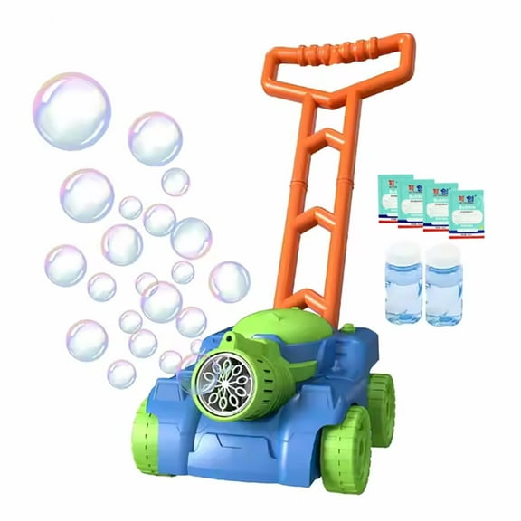 Bubble Lawn Mower, Bubble Machine Outdoor Toys for Toddlers 1-3, Bubbles for Kids 2 4 6 Years Birthday Toy