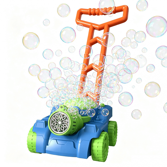 Bubble Lawn Mower Bubble Machine for Kids Bubble Blower with Led Lights Bubbles Toy for Kids Boy Girl 3-6 Year Old
