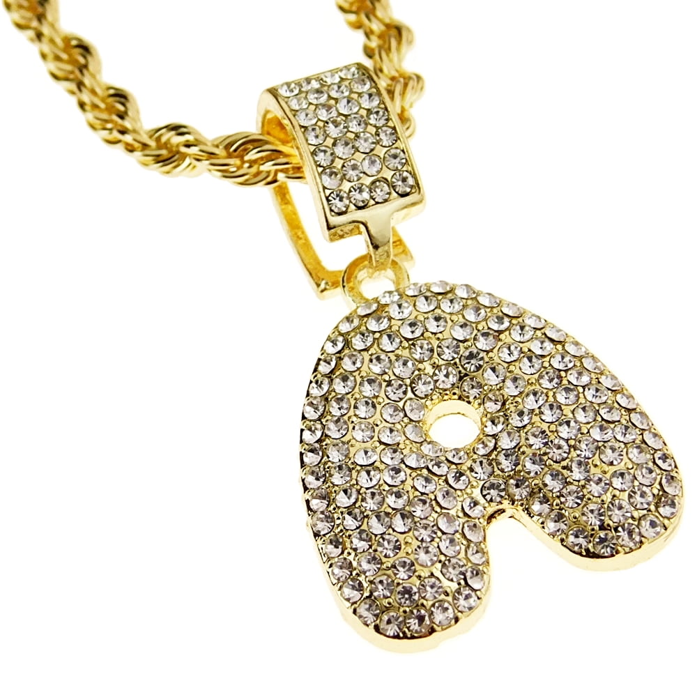 14K Gold Bubble Letter Necklace - C | JENNY BIRD