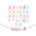 thumbnail image 1 of Bubble Letter Beads Chunky Acrylic Alphabet Beads with Big Horizontal Holes Jelly AB Finish Large Beads for Jewelry Making Keychains Bag Charms DIY Crafts Bracelets Necklace Shoelaces Decorations, 1 of 5
