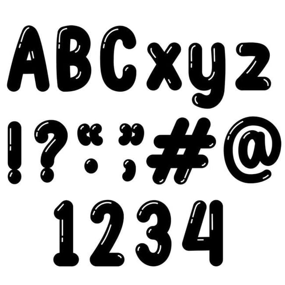 Bubble Letter Designer Letter, Pack of 2
