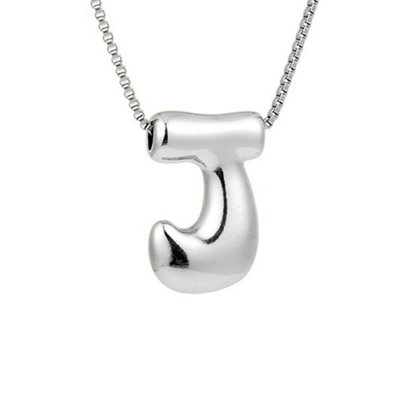 Bubble Letter Necklace Initial Necklaces for Women Name Necklace Personalized Bubble Pendant Necklace Dainty Necklaces Trendy Jewelry Gift