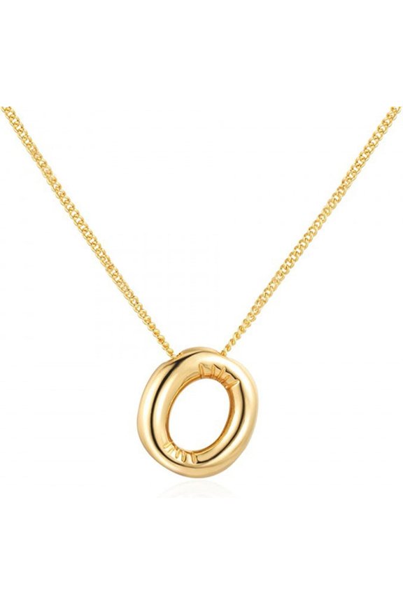 Bubble Letter Necklace for Women Dainty Balloon Initial Alphabet Pendant Polished 18k Gold Plated Letter Pendant Statement Necklaces Friendship Jewelry Gifts