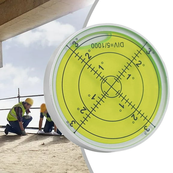 Bubble Level Bubble Pool Tables Levels Mental Metal Horizontal Bubble A/B/C/D Round Level for Appliance Stereo Turntable, High Accuracy Leveling