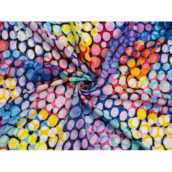 Bubble Lights Viscose Challis Fabric Minerva Exclusive - per yard