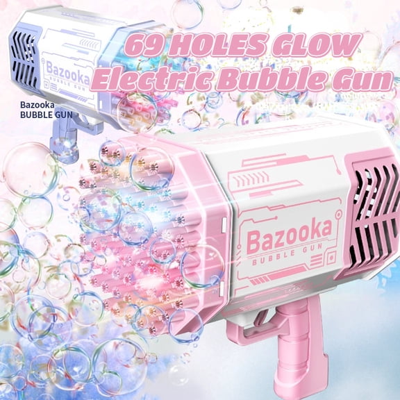 Bubble Gun Toys Children's Bubble Machine Rechargeable Version 69 Holes