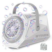 TINANA Bubble Machine Automatic Bubble Blower for Kids, 20000+ Big Bubbles Per Minute, Batteries Bubble Maker for Indoor Outdoor Birthday, Wedding, Parties, Gifts-White