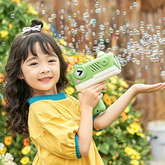 Bubble Machine Automatic Bubble Blower with Music LED Lights Rechargeable Portable Outdoor Toys for Birthday Party Beach Summer by PALIFEUR