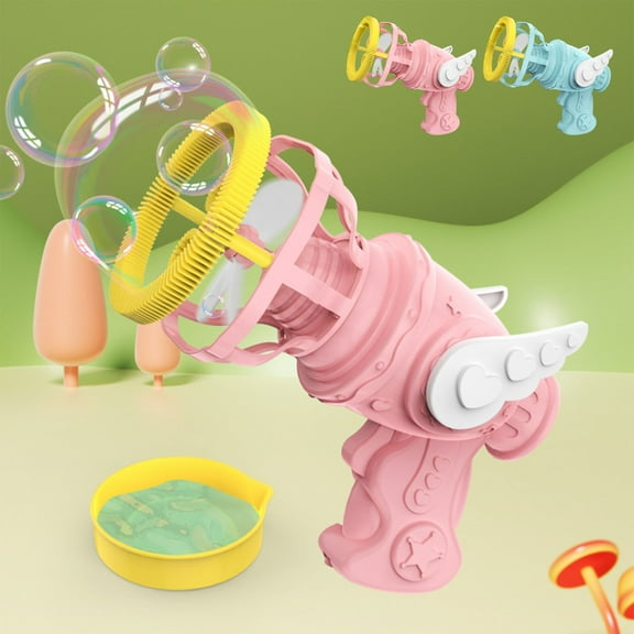 Bubble Machine Automatic Handheld Bubble Blaster Portable Outdoor Toys for Birthday Party Beach Pool Summer by PALIFEUR