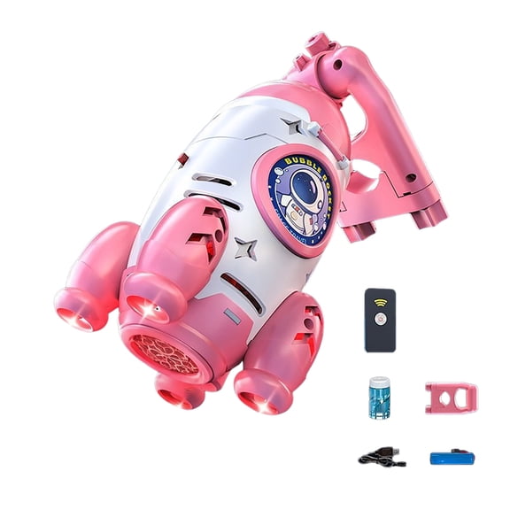 Bubble Machine, Automatic Portable with Light Electric Outdoor Bubble Machine,for Party Lawn Garden Backyard Beach Camping Pool Birthday Holiday