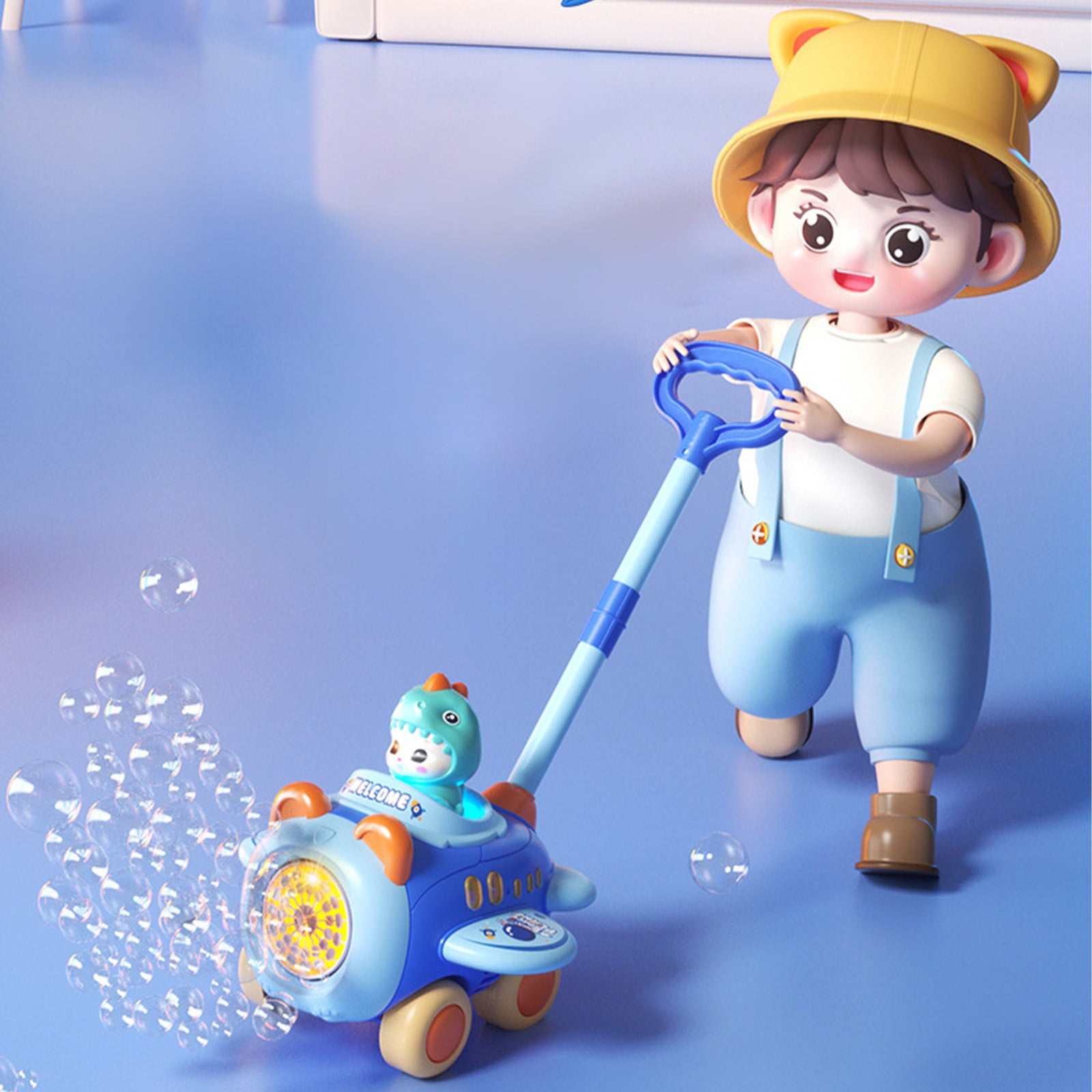 3 Bubble Guns Blaster Kit automatico Bubble Maker Blower Machine con 3 soluzioni di bolle per bambini, Bubble Blower per bomboniere, attività all' aperto e al coperto