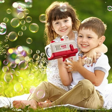 Bubble Machine G/un Machine With Music & Light For Toddlers 3 5 Bubble For Kids 4 8 Bubble For 3 4 5 6 7 Years Old Boys Girls Birthday Gifts Summer Party（150ml）