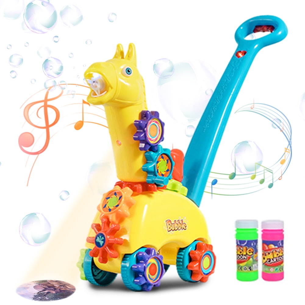 Bubble Machine for Kids Cute Giraffe Cart Bubble Automatic Machine with