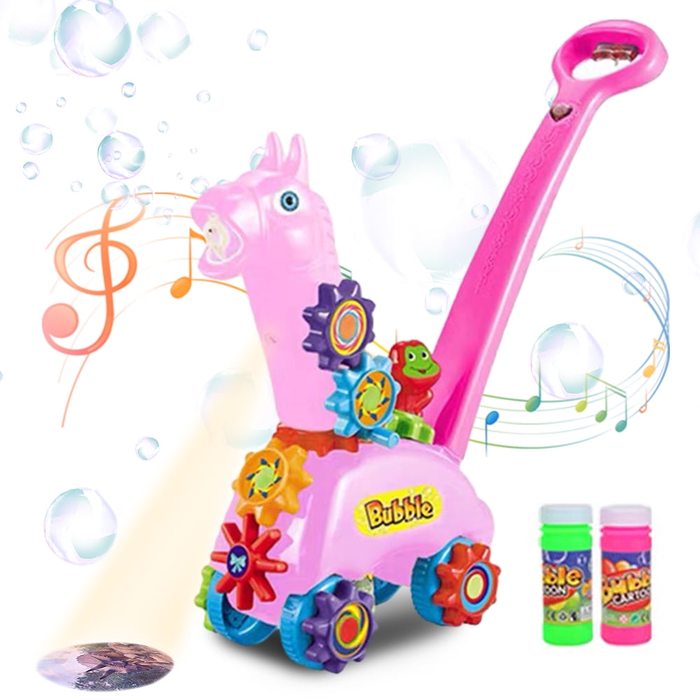 Bubble Machine for Kids Cute Giraffe Cart Bubble Automatic Machine with