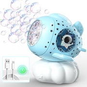 Beautysureup Bubble Machine, Rechargeable Bubble Blower for Kids with LED Light, Automatic Bubbles Maker 20000+ per Minute, Outdoor Toys for Parties, Ideal Birthday Toddlers Gifts, Wedding Stage Use