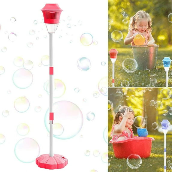 Bubble Machine Stand, Bubble Machine Automatic, Firework Bubble Machine With Lights, Outdoor Vertical Bubble Machine, Automatic Bubble Maker with Night Light and Music, for Wedding Birthday Party