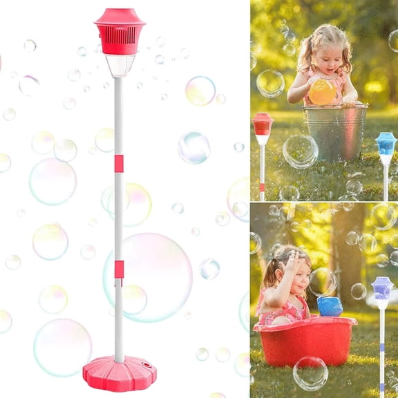 Bubble Machine Stand, Bubble Machine Automatic, Firework Bubble Machine With Lights, Outdoor Vertical Bubble Machine, Automatic Bubble Maker with Night Light and Music, for Wedding Birthday Party