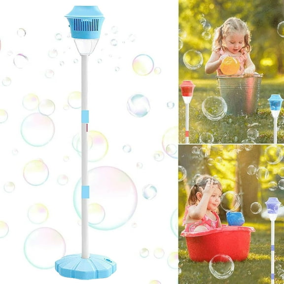 Bubble Machine Stand, Bubble Machine Automatic, Firework Bubble Machine With Lights, Outdoor Vertical Bubble Machine, Automatic Bubble Maker with Night Light and Music, for Wedding Birthday Party