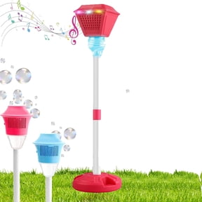 Bubble Machine Stand,Bubble Machine Battery Operated,Torch Bubble Machine, 2025 New Bubble Machine Automatic Bubble Blower Plug-In, Outdoor Battery Operated Bubble Maker Machine With Lights And Music