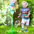 thumbnail image 1 of Bubble Machine, Stand Up Bubble Machine for Student, Bubble Machine with Lights, Bubble Solution for Machine, Blue Diy Assembly Street Lamp Style Kids Bubble Maker, Comes with, 1 of 7