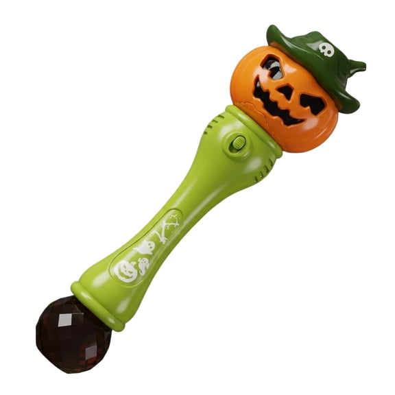 Bubble Machine for Student, Halloween Trick Or Treat Toys, Portable Bubble Machines for Student, Halloween Toys, 10 Inch Halloween Pumpkin Bubble Wand with 10Ml Extra Bubble