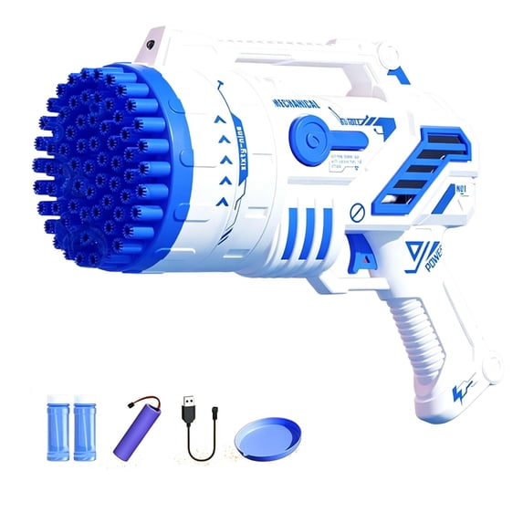 Bubble Machine, Summer Toys Bubble Blaster Maker 69-Hole Handheld Bubble Machine Outdoor Toys Bubble Blaster Maker Blower for Party, Wedding, Birthday Gift, 120ml