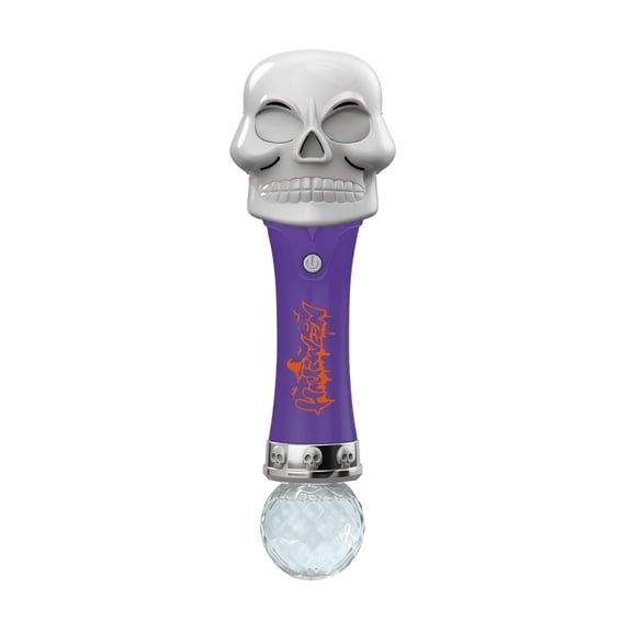 Bubble Machine Wand, Automatic LED Light Up Skull Design 3.4 oz Capacity 1 Pack Halloween Party Favor Toy for Kids Toddlers Indoor Outdoor Birthday Festivals Celebration Use