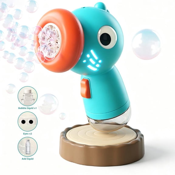 Bubble Machine Wand Bird Shape Toy with Colorful Light Outdoor Toys for Boy Girl Birthday Gifts