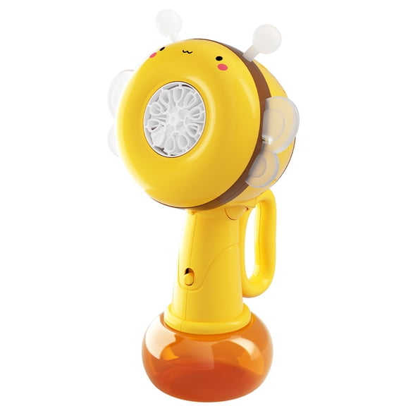 Automatic Bubble Machines for Kids, Bee Bubble Blower Toys with Lights for Age 3+ Birthday Gifts-Red