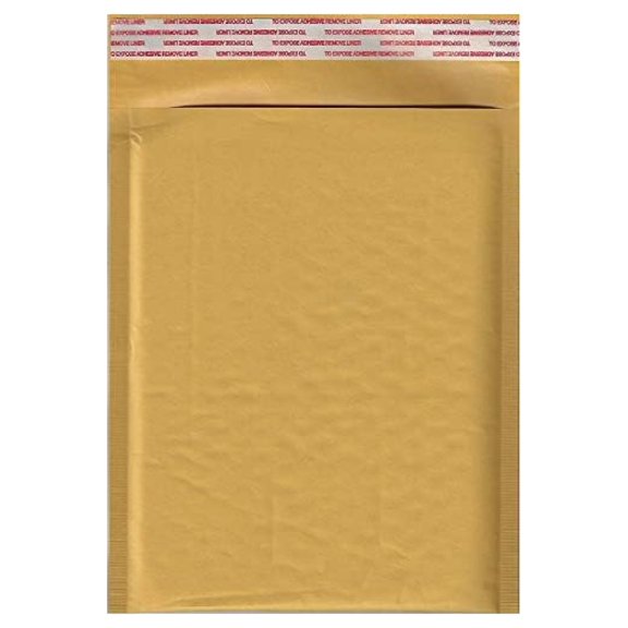 Bubble Mailers #0 - 6.5 x 9 Inch Padded Envelopes - 250 Pack - Self Seal - Thick Cushioning - Shipping & Packaging Supplies
