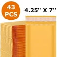 thumbnail image 1 of Bubble Mailers 4.25 x 7 Padded Envelopes Yellow Quantity 43, 1 of 6