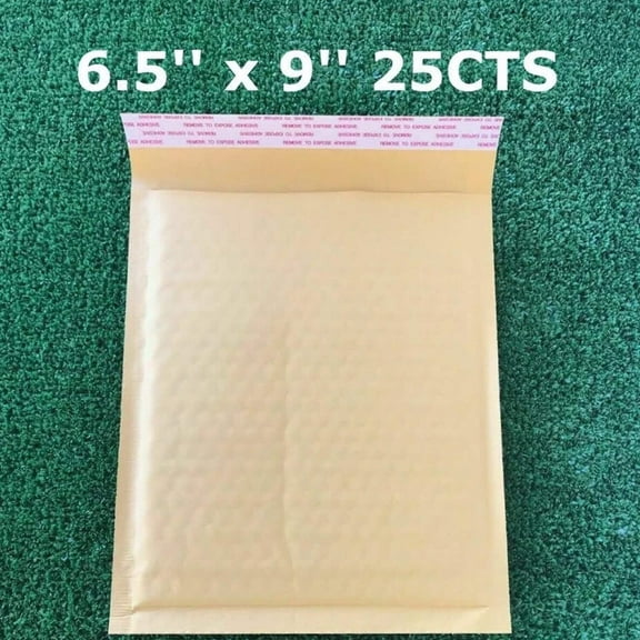 Bubble Mailers 6.5 x 9 Padded Envelopes 25 Yellow