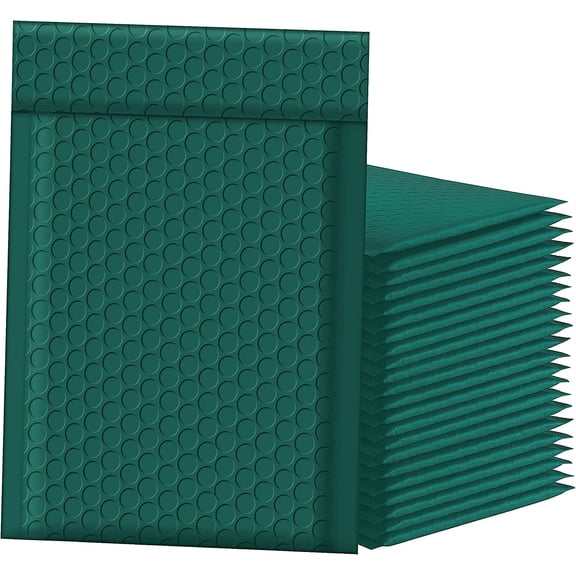 Bubble Mailers 6x10 Inch 50pc Ultramarine Green Shipping Bags, Chic Packaging Bags For Small Business, Colored Padded Mailing Envelopes, Opaque Matte Self Seal Bubble Poly Mailers Bulk #0