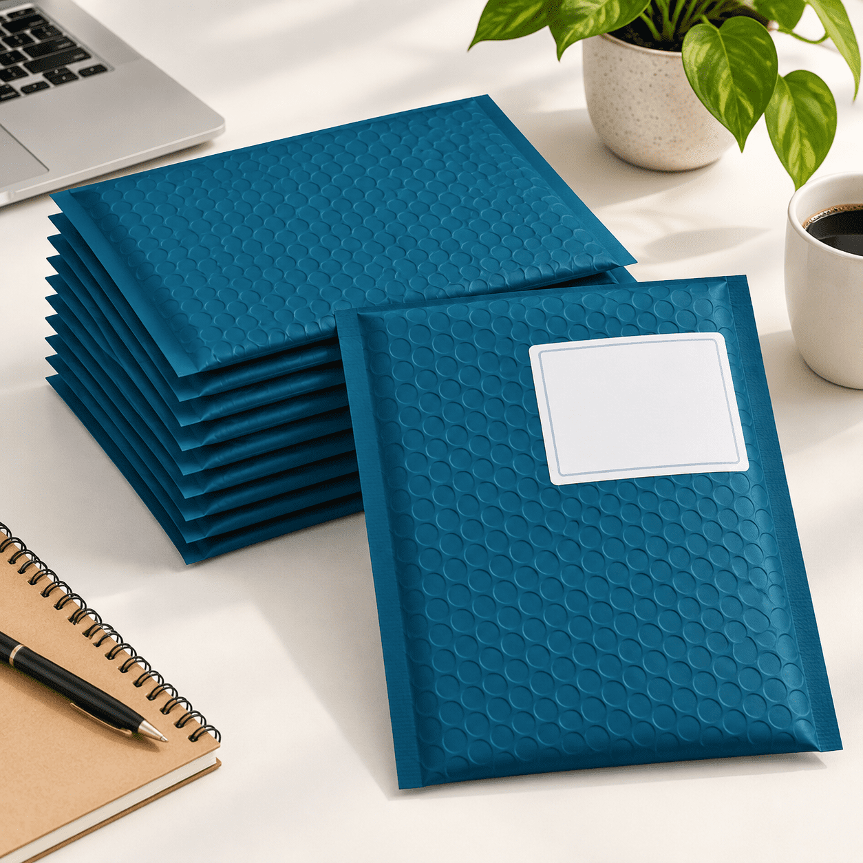 Bubble Mailers 6x10 Inch Navy Blue 50 Pack Poly Padded Envelopes Small ...