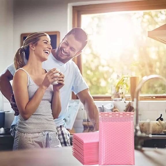 Bubble Mailers 7.09x5.12 Inch Poly Padded Envelopes Small Business Mailing Packages Opaque Self Seal Adhesive Bags for Jewelry Makeup Supplies 50Pcs