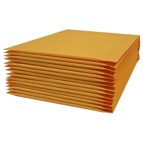 Bubble Mailers Padded Envelopes 8.5x12 - 200ct, Self Seal, Recyclable Shipping Mailers with Duraliner Technology, Finned Edges, 4x7 Interior, 0.3oz Weight