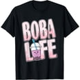 thumbnail image 1 of Bubble Milk Tea Lover Boba Life Purple Cute Kawaii T-Shirt, 1 of 3