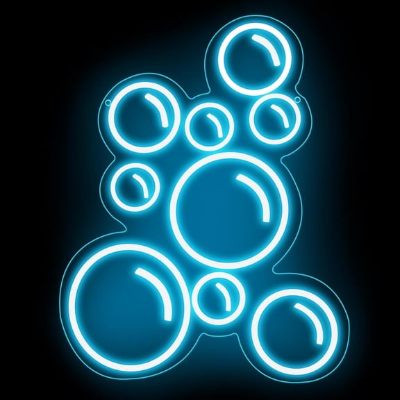 Bubble Neon Light,Bubble Light Sign for Home,Bubble Bar Led Neon Sign Bubble Wall Art Light,Kids Room Decor, Dorm Room Sign, 16.5"x11.8"