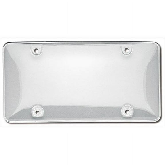 Bubble Novelty License Plate shield, Clear