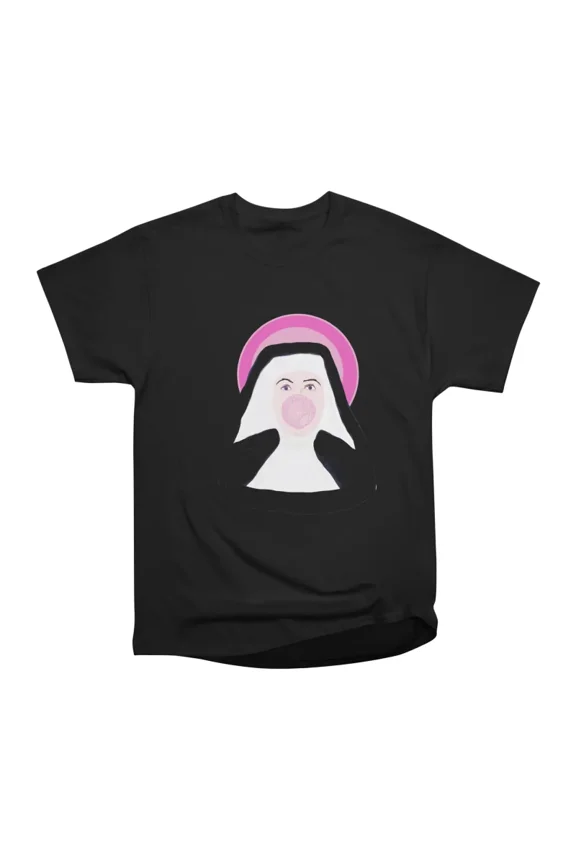 Bubble Nun T-Shirt Tee Gift For Him Merch For Her Apparel For Friend